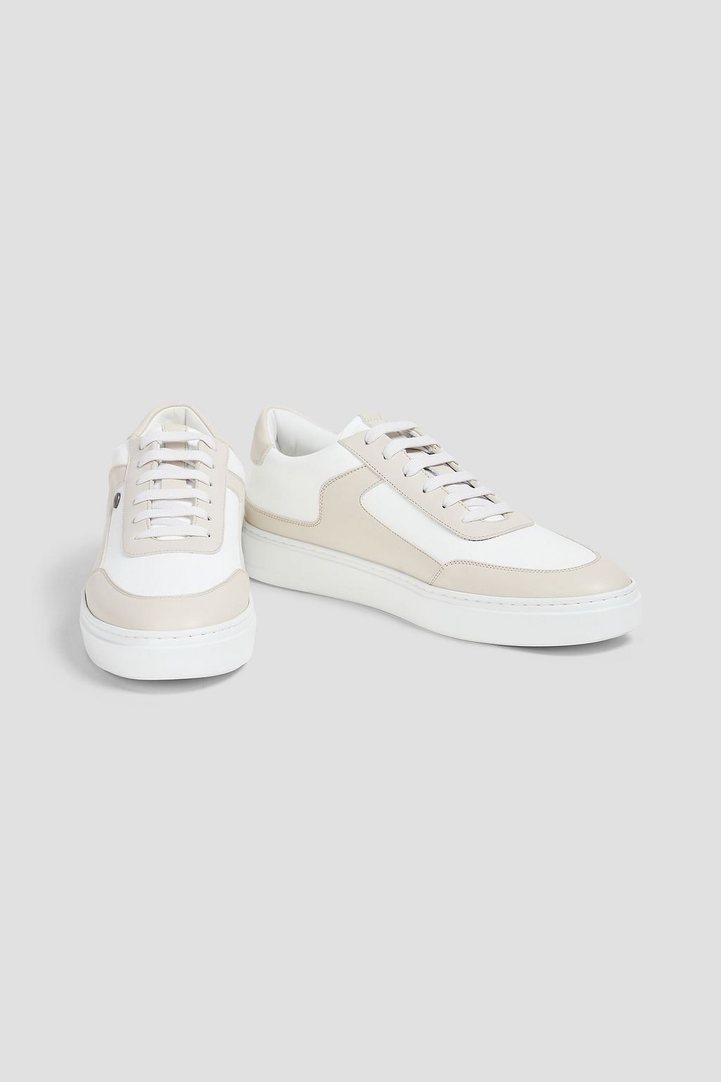 CANALI Two-tone leather sneakers