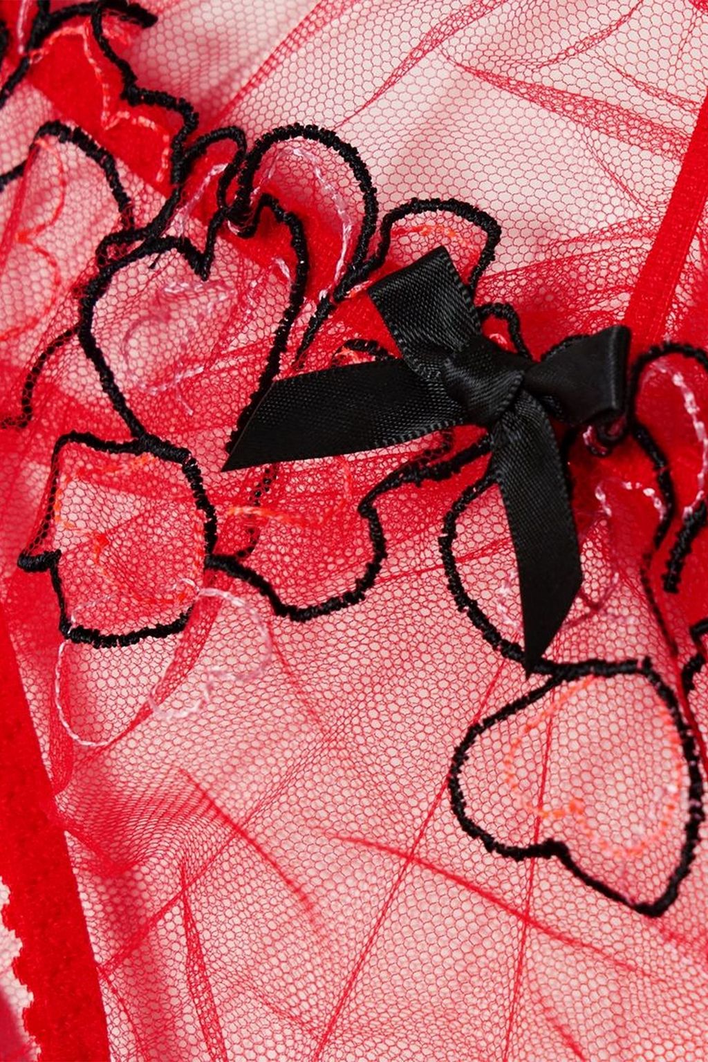 AGENT PROVOCATEUR 자수 장식 튤 미드라이즈 브리프