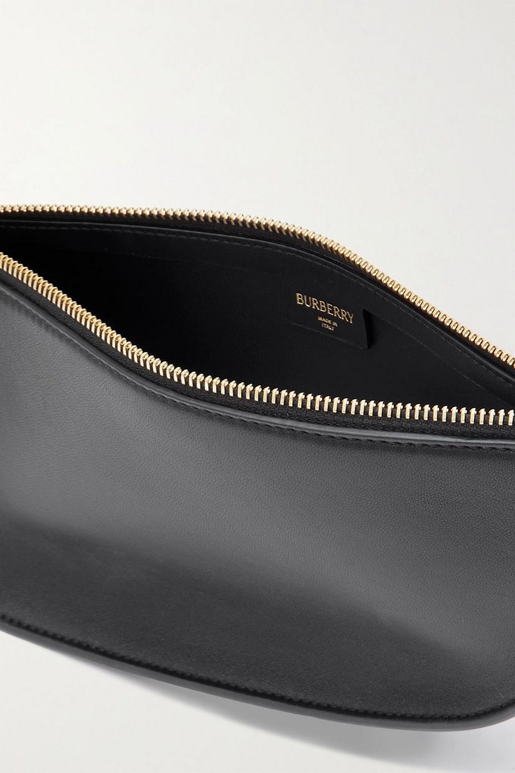 BURBERRY حقيبة كتف صغيرة من الجلد بتصميم مزركش