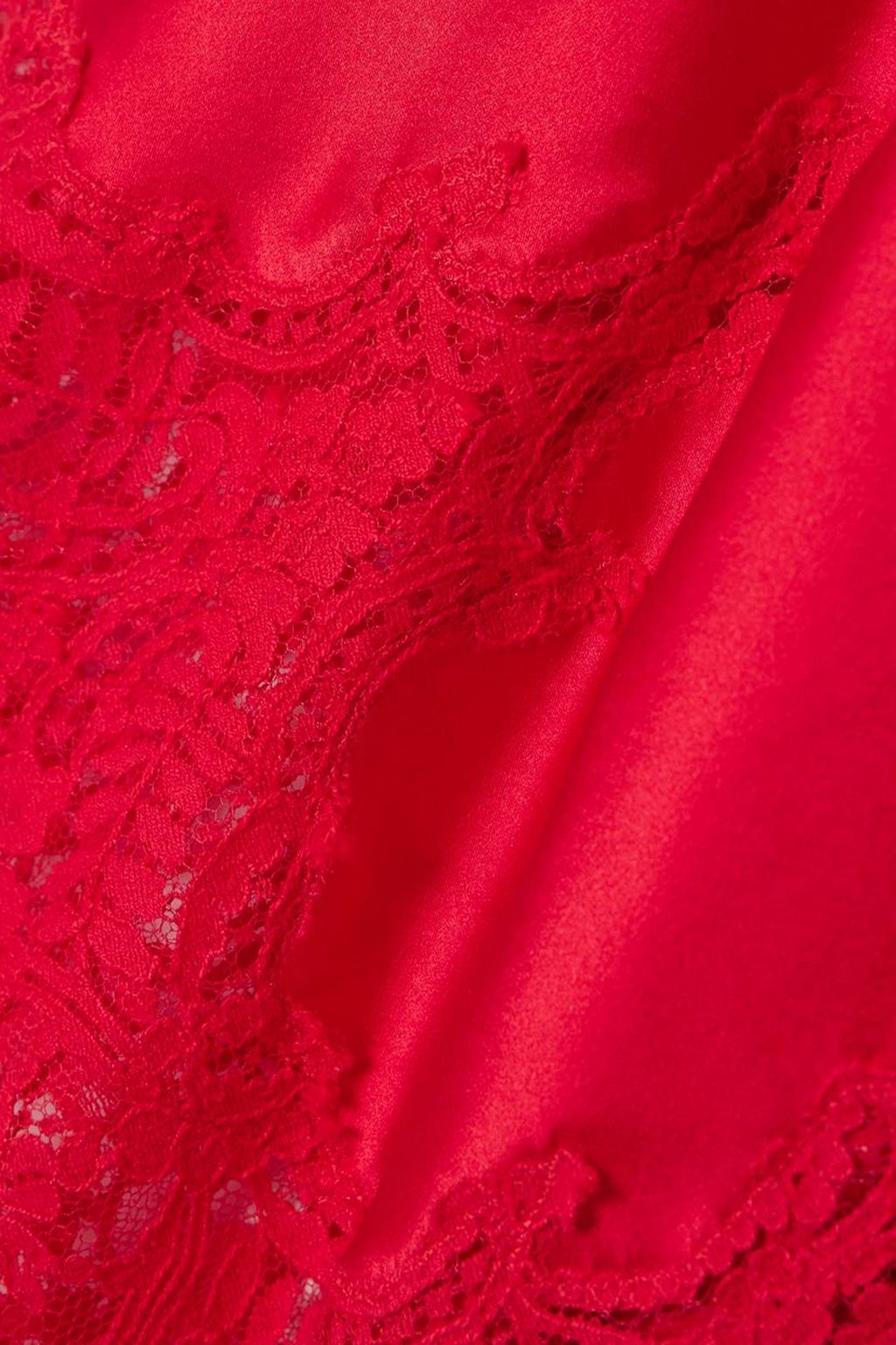 COCO DE MER Marella lace-trimmed satin robe