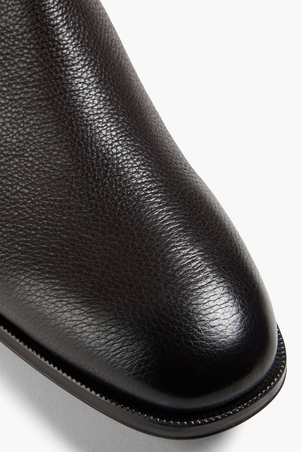 CANALI Pebbled-leather Chelsea boots