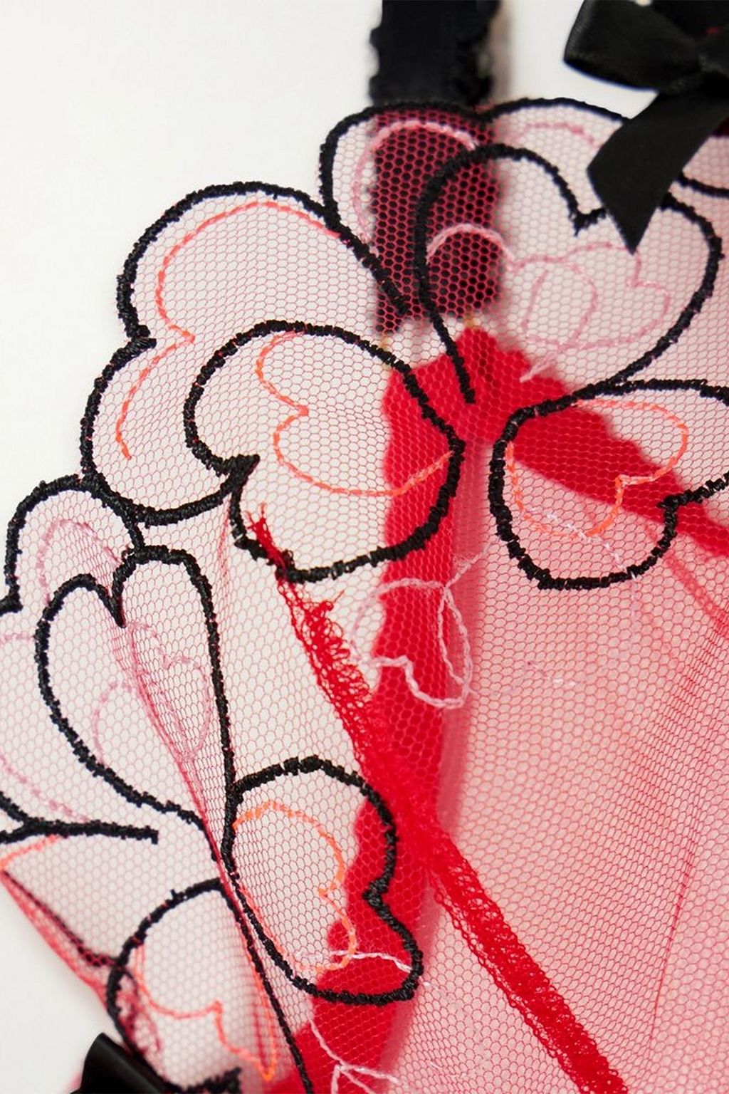 AGENT PROVOCATEUR Maysie embroidered tulle underwired bra