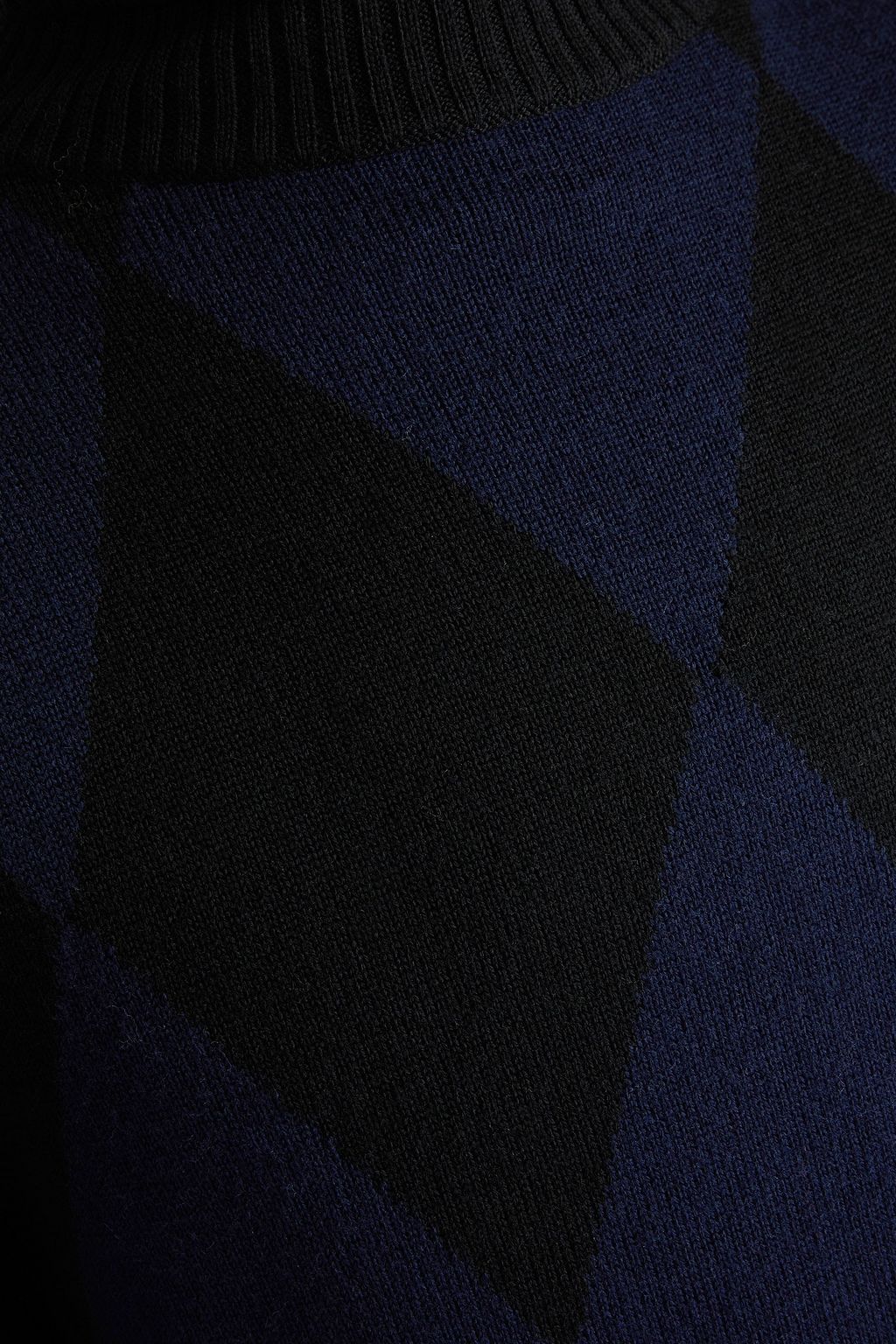 PERFECT MOMENT Argyle merino wool turtleneck sweater