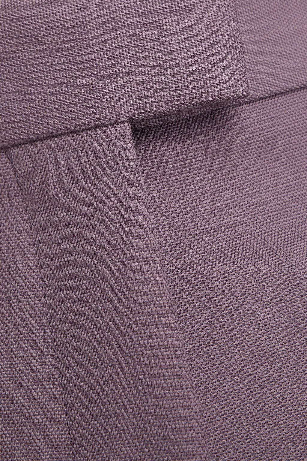 ACNE STUDIOS بنطال من قماش غران دو بودر بأرجل مستقيمة مزين بكسرات