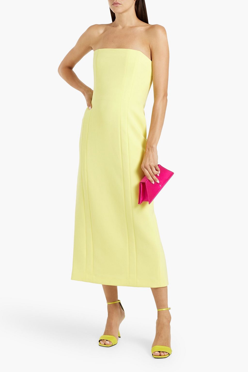 A.L.C. Elizabeth strapless cady midi dress