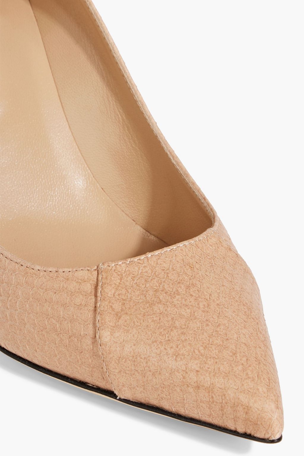 SERGIO ROSSI New Secret 75 snake-effect leather pumps