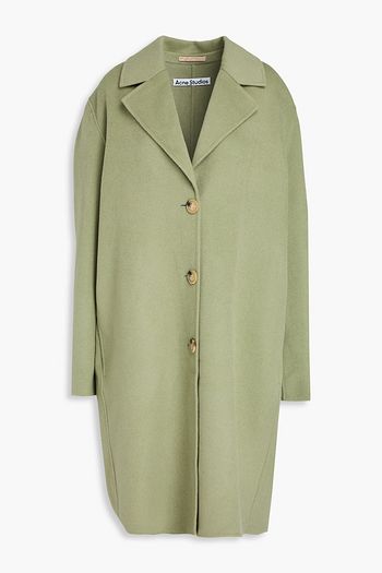 Acne studios checked felt coat store