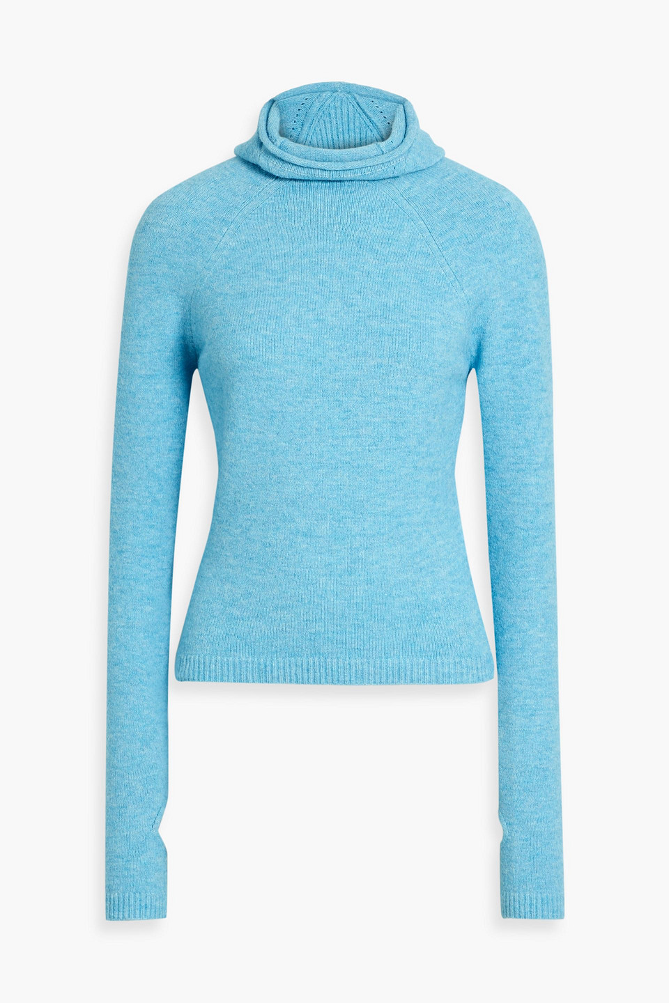 Ienki Ienki Knitted Hooded Sweater In Light Blue