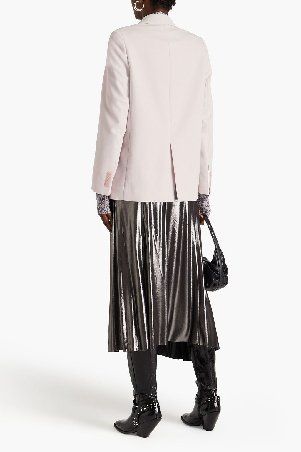 ACNE STUDIOS Double-breasted grain de poudre blazer