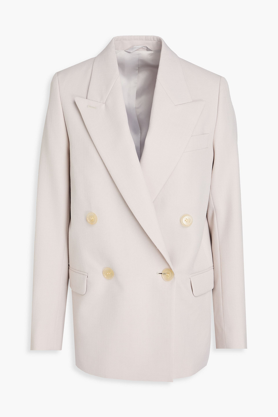 Double-breasted grain de poudre blazer