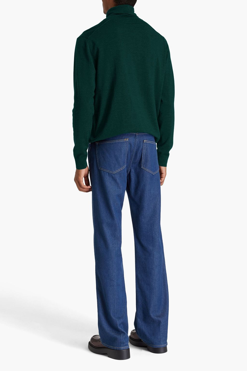 ACNE STUDIOS كنزة رياضية بياقة عالية من مزيج الصوف