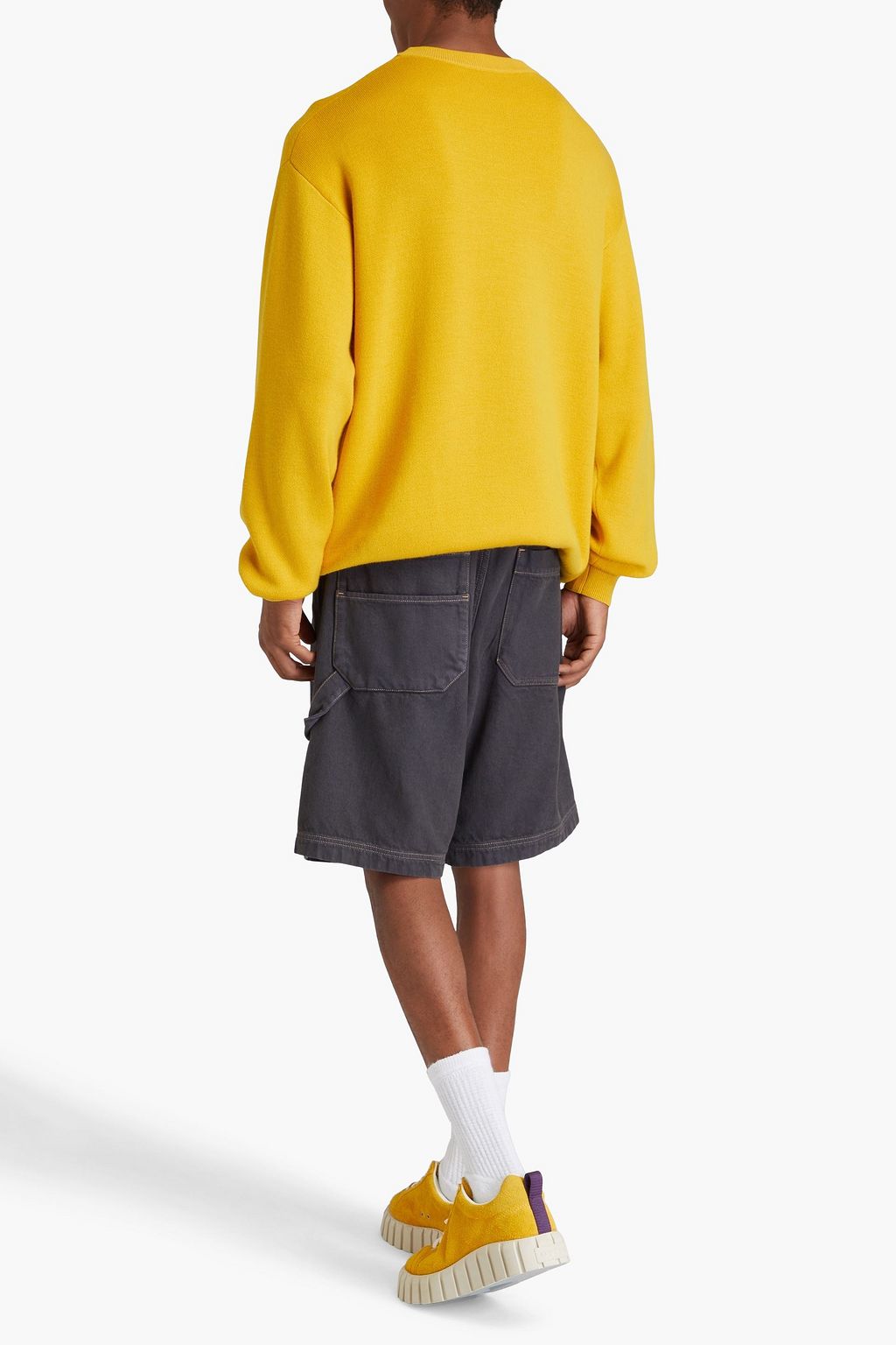 ACNE STUDIOS كنزة رياضية من مزيج الصوف