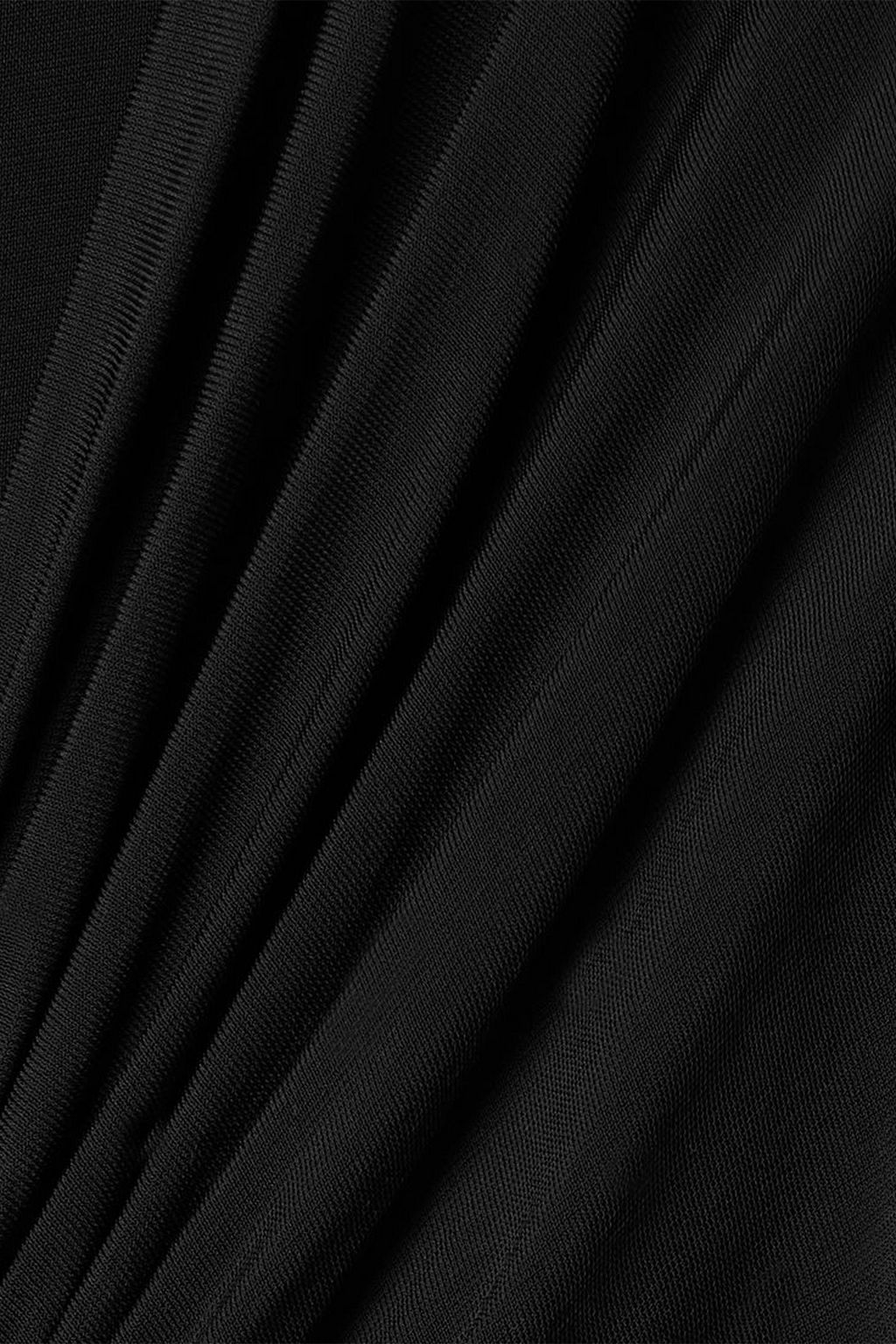 RICK OWENS Cutout ruched cupro-blend jersey top
