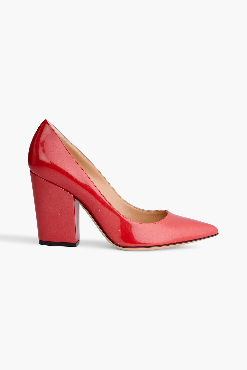 Sergio Rossi Sergio 90 Patent-leather Pumps In Red