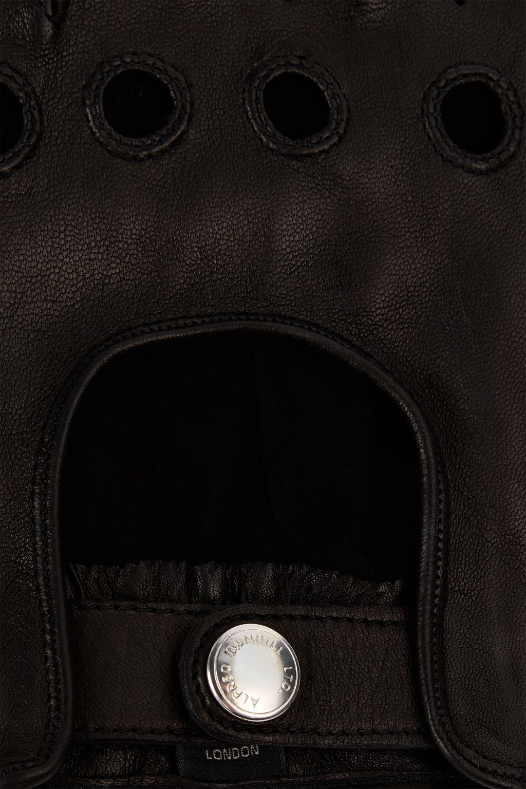 DUNHILL Perforated leather gloves