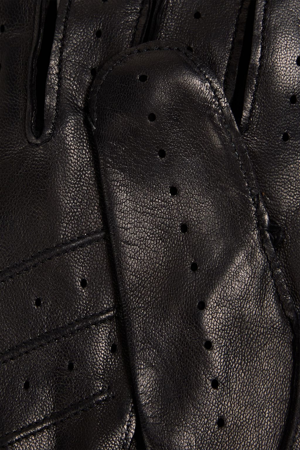 DUNHILL Perforated leather gloves