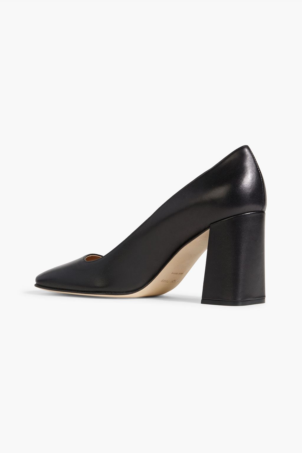 SERGIO ROSSI 80 leather pumps