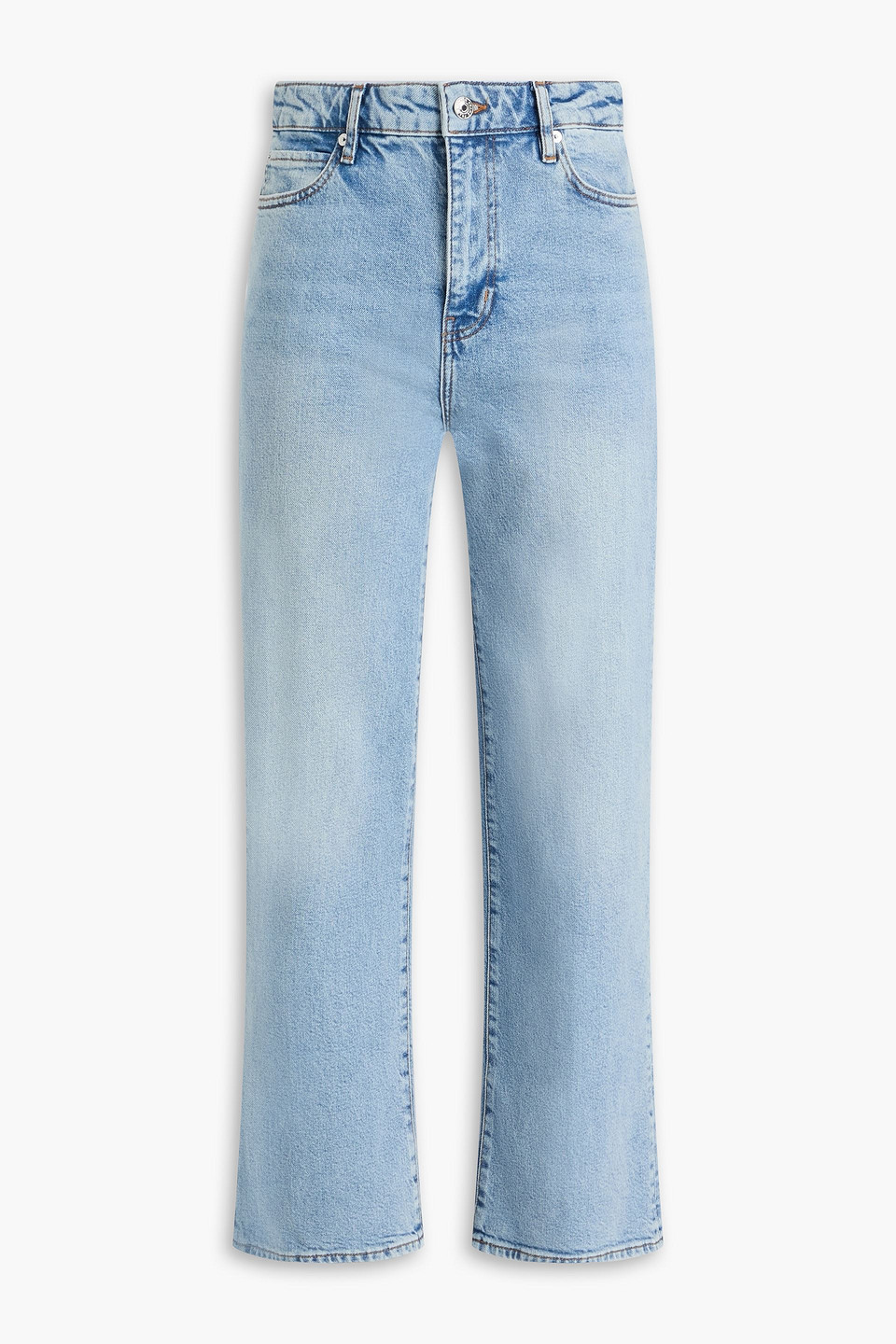 Frame The Wide High High-rise Wide-leg Jeans In Blue