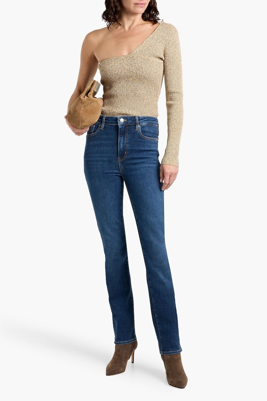 FRAME The Pencil high-rise slim-leg jeans