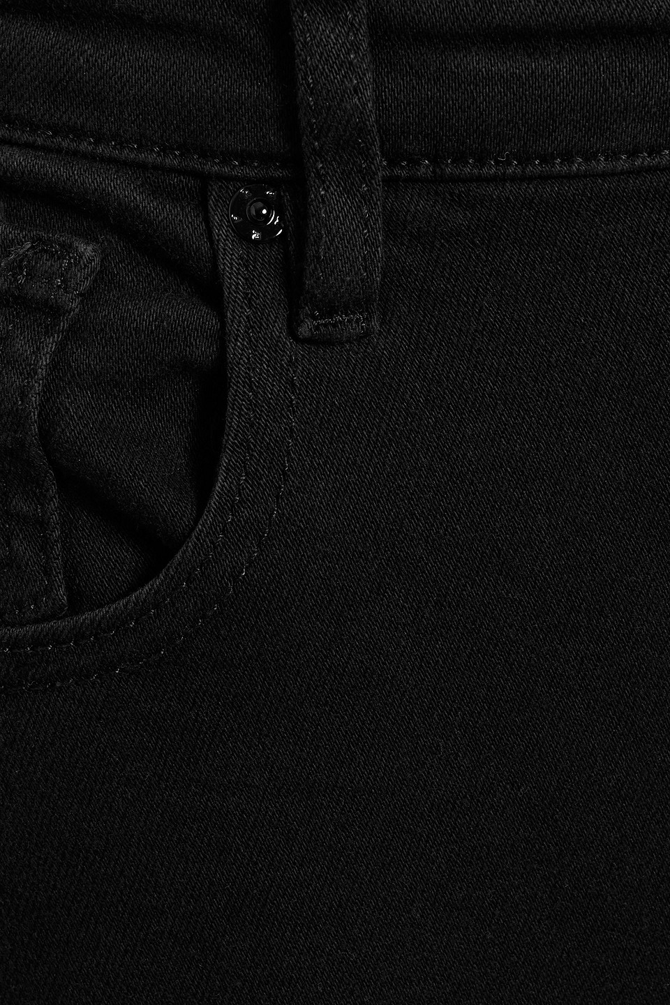 Frame The Pencil High-rise Slim-leg Jeans In Black