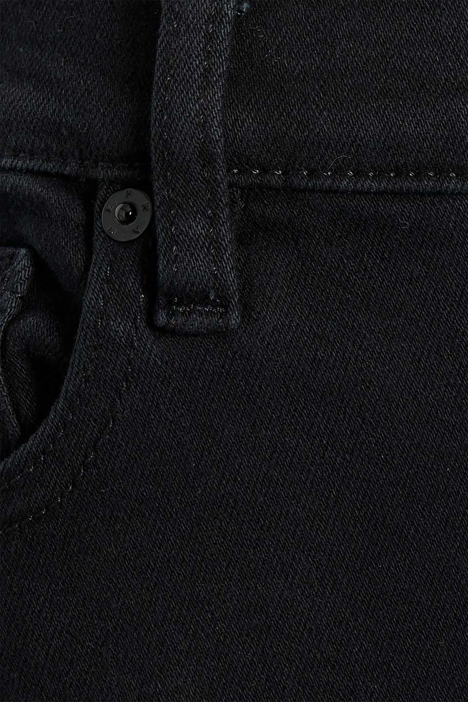 Frame The Icon High-rise Flared Jeans In Black