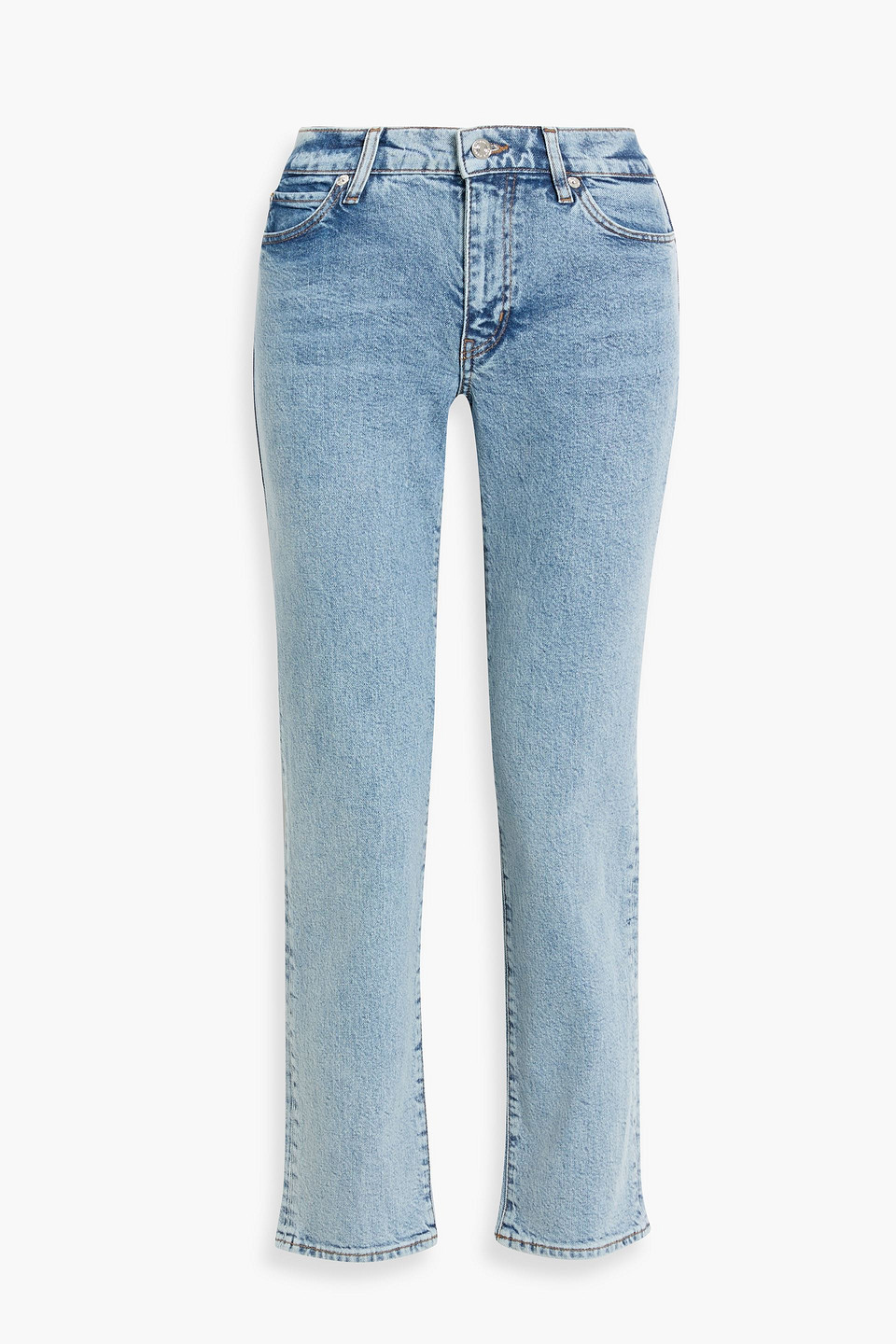 Frame The Borrowed Faded Boyfriend Jeans In Blue