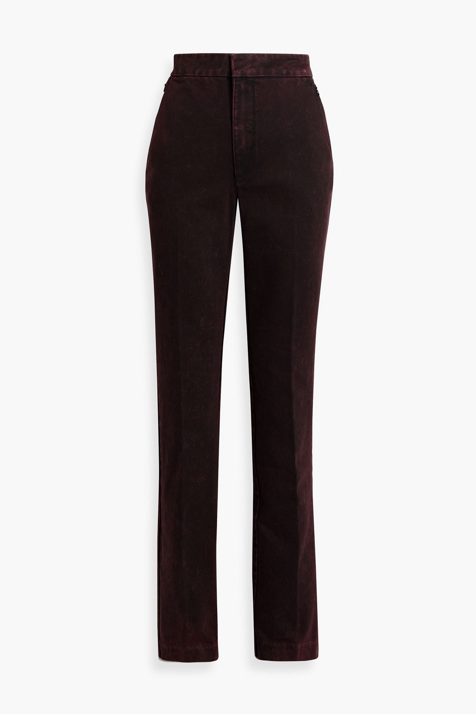 Alexander Wang High-rise Flared Jeans In Merlot