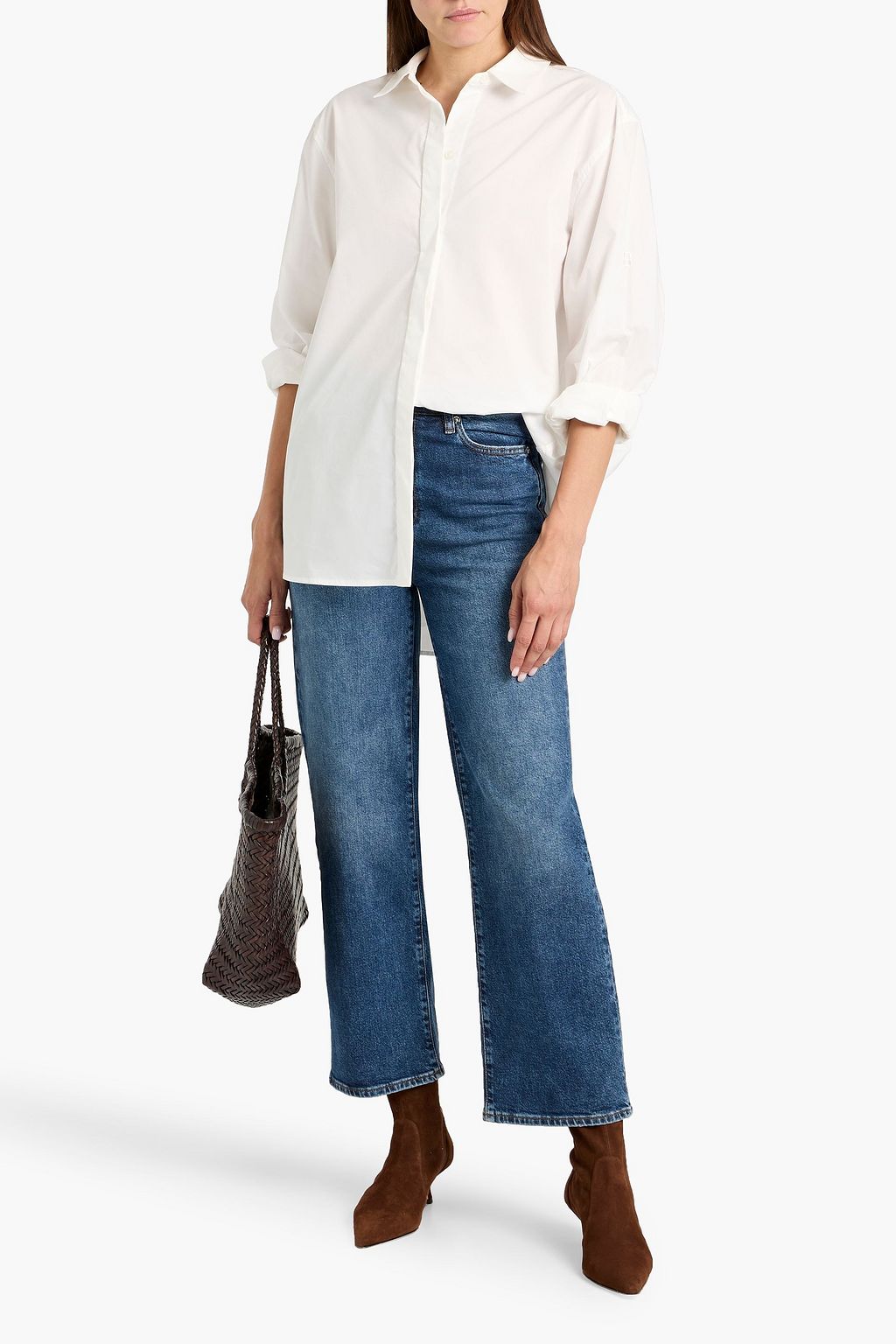 FRAME The Wide high-rise wide-leg jeans