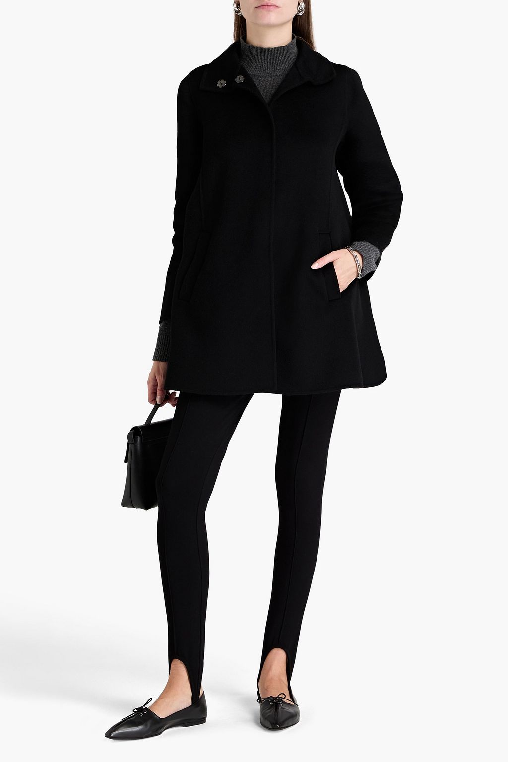EMPORIO ARMANI Mantel aus Kaschmirfilz