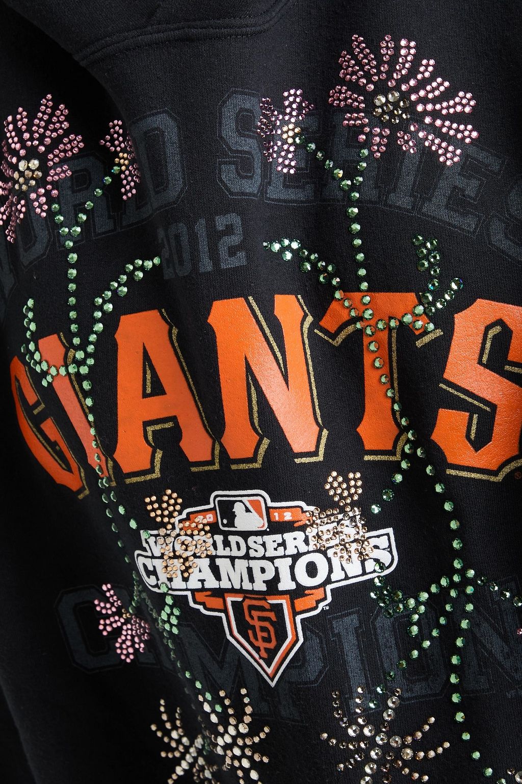 CONNER IVES Crystal-embellished printed French cotton-terry hoodie