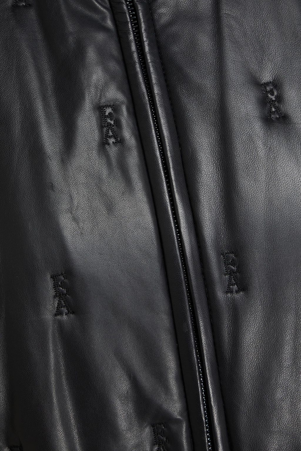 EMPORIO ARMANI 가죽 보머 재킷