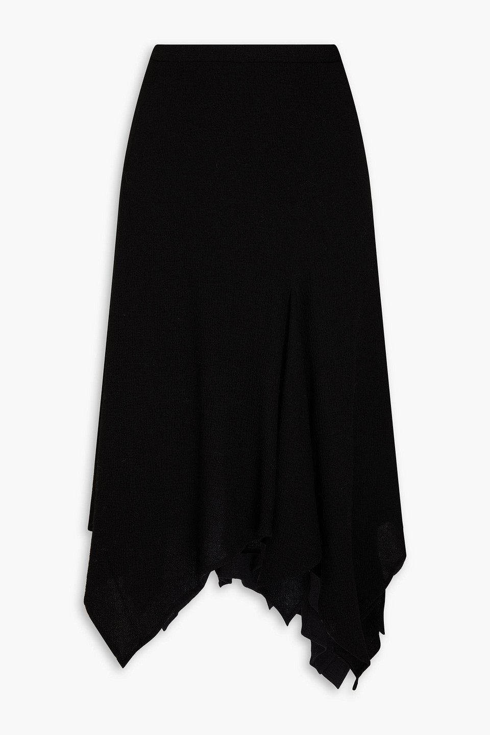 Acne Studios Crepon Midi Skirt In Black