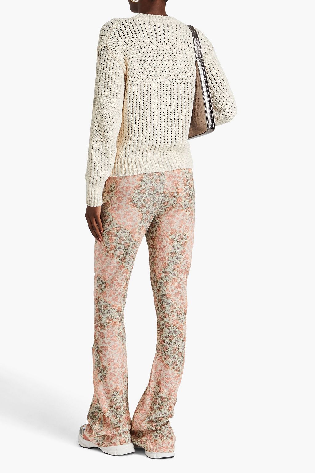 ACNE STUDIOS كنزة رياضية من القطن بحبكة كروشيه