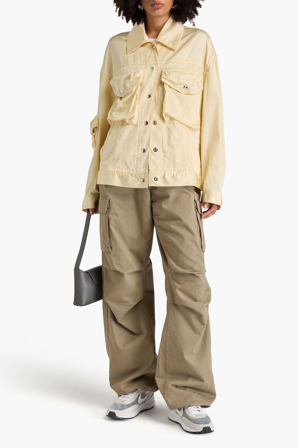 ACNE STUDIOS جاكيت مصنوع من ساتان تويل