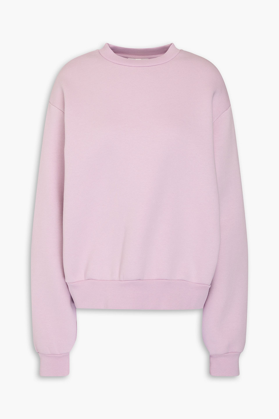 Acne Studios Cotton-blend Fleece Sweatshirt In Lilac