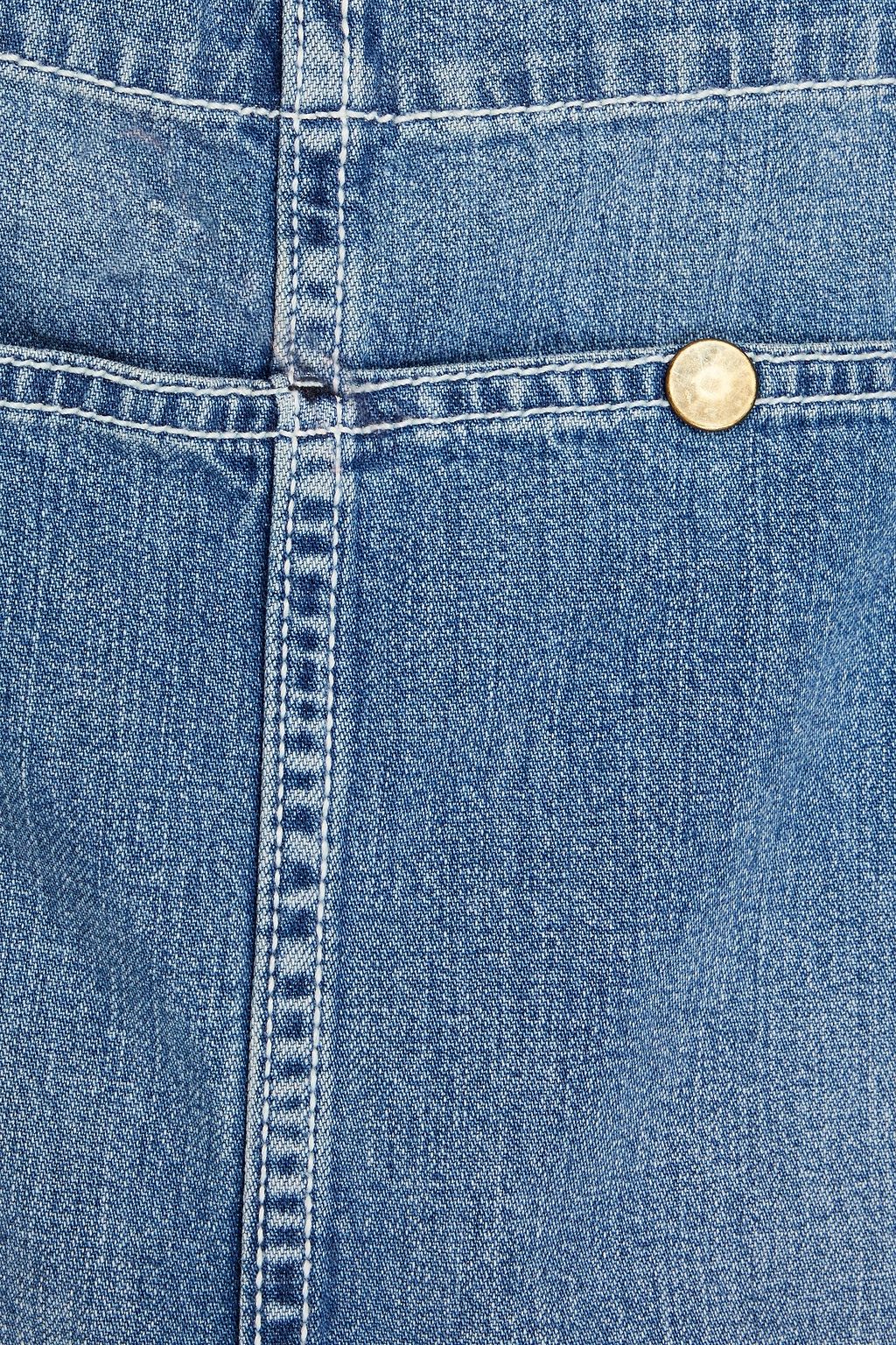 ACNE STUDIOS أوفرول من الدنيم بلون باهت