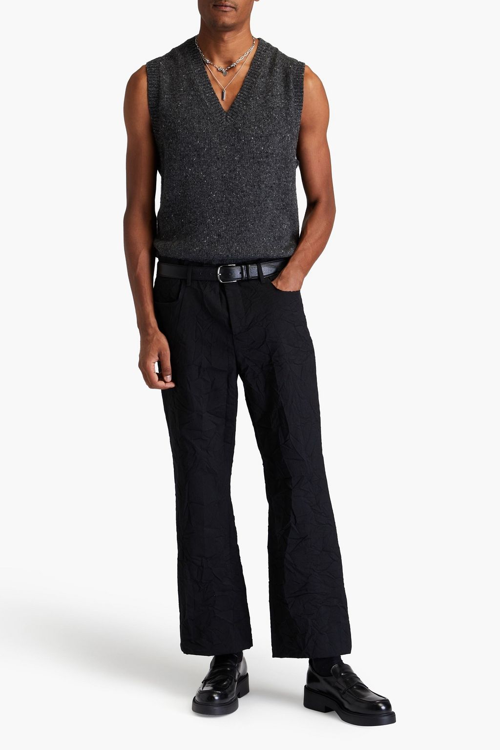 ACNE STUDIOS بنطال محبوك ومجعّد