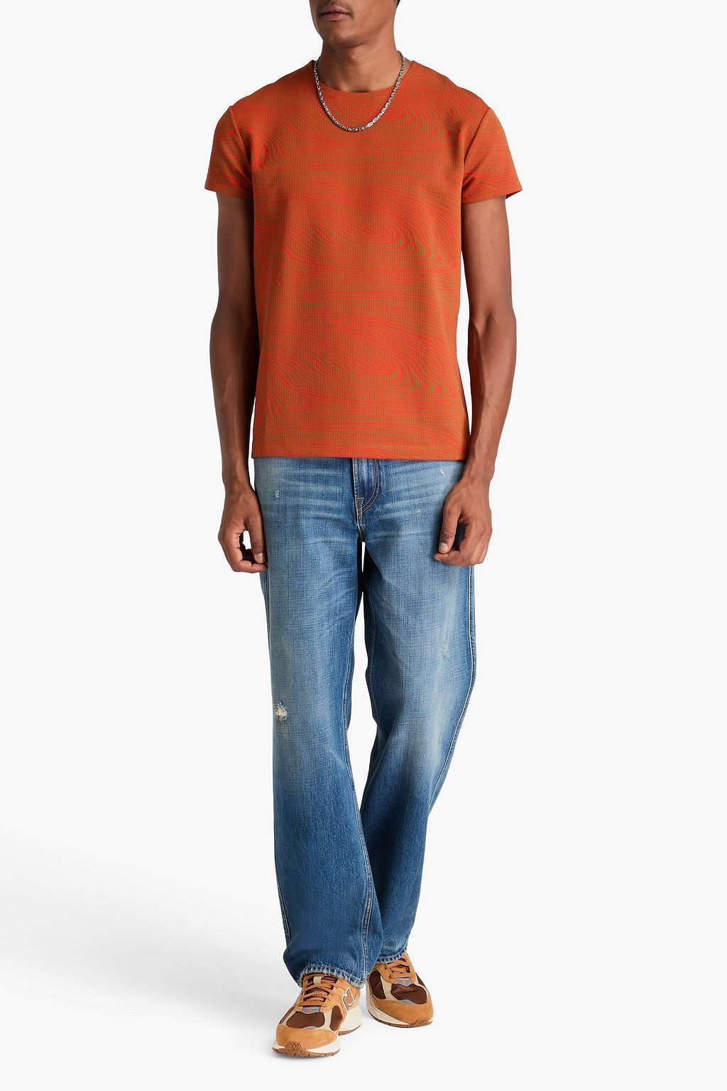 ACNE STUDIOS تي شيرت من الجاكار المطاط