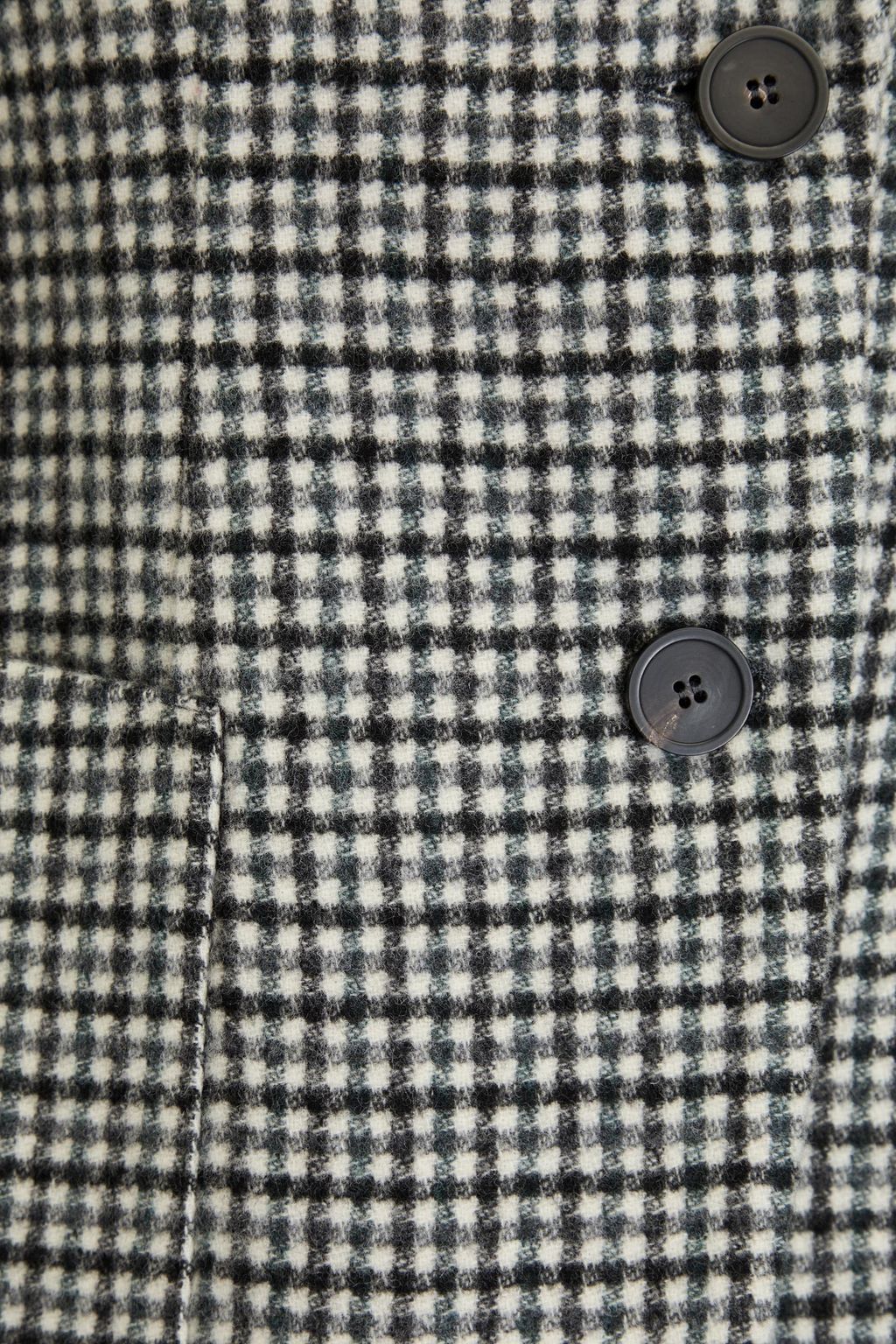EMPORIO ARMANI Gingham wool-blend felt blazer