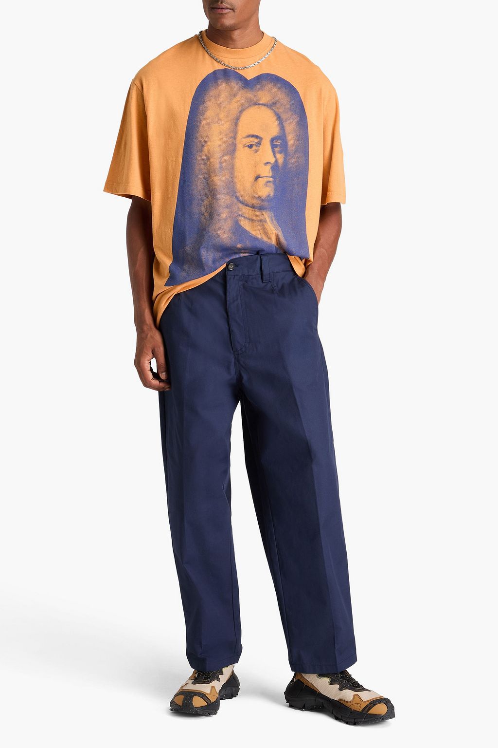 ACNE STUDIOS تي شيرت من القطن والجيرسي مزين بطبعات