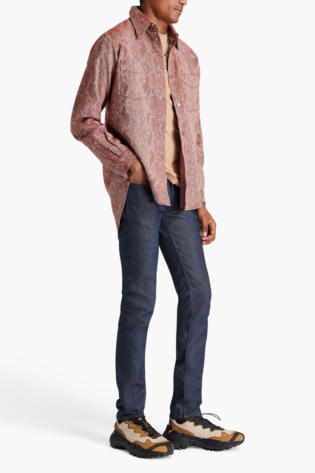 ACNE STUDIOS قميص من الجاكار