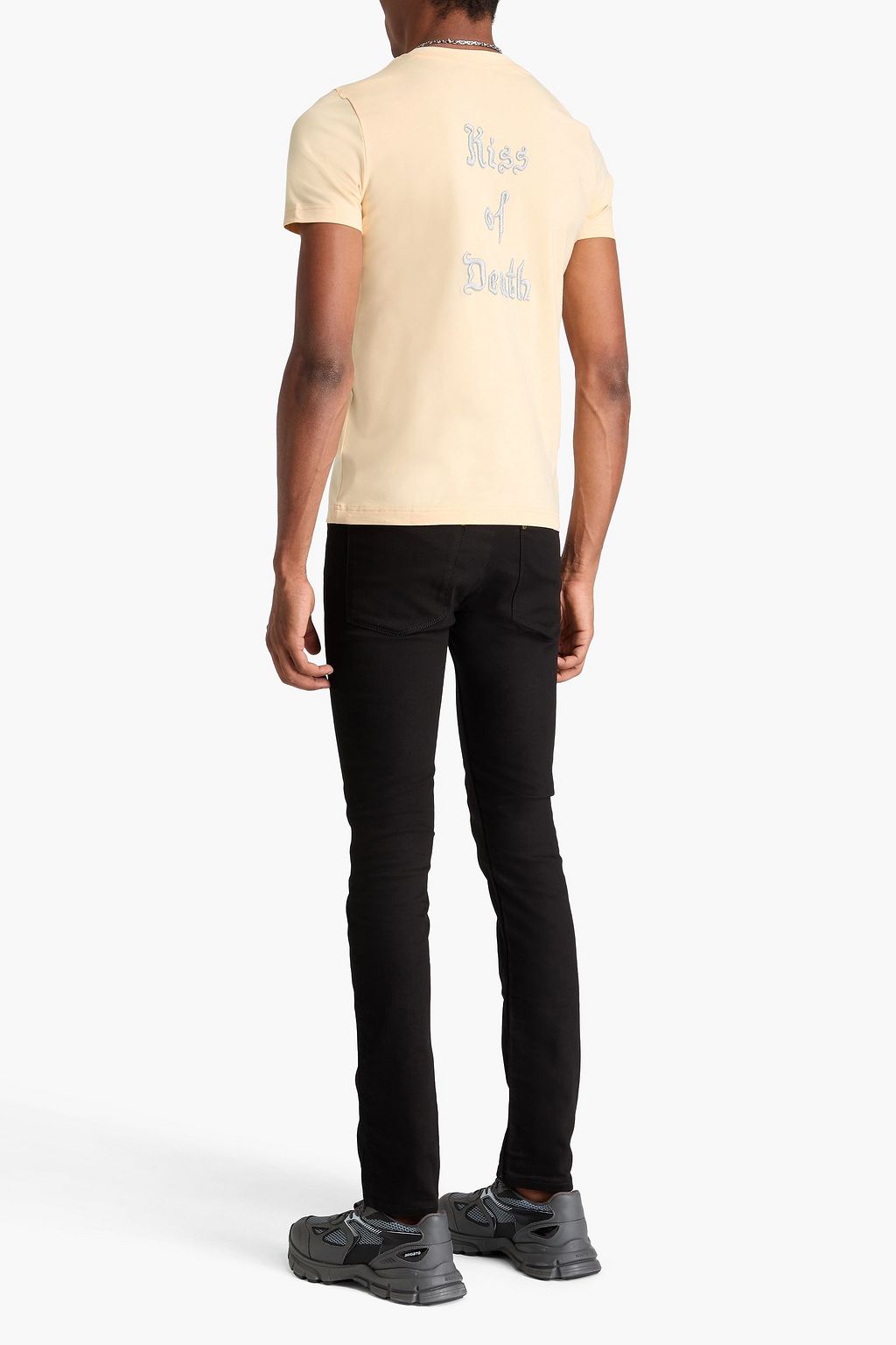 ACNE STUDIOS تي شيرت من القطن والجيرسي مزين بطبعات