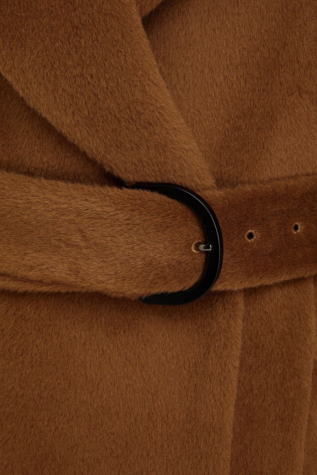 EMPORIO ARMANI Mantel aus Filz aus einer gebürsteten Alpaka-Wollmischung