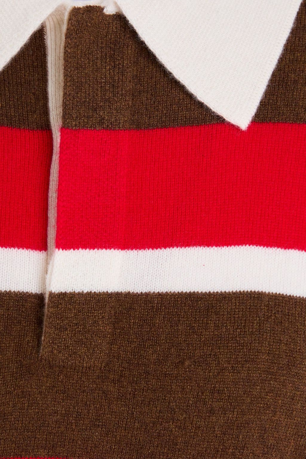GUEST IN RESIDENCE Gestreifter Kaschmirpullover mit Polokragen