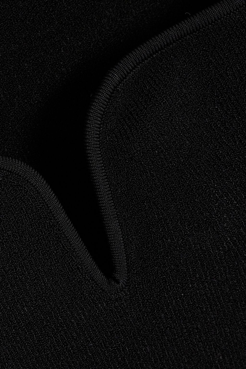 GALVAN  LONDON Ribbed-knit midi dress