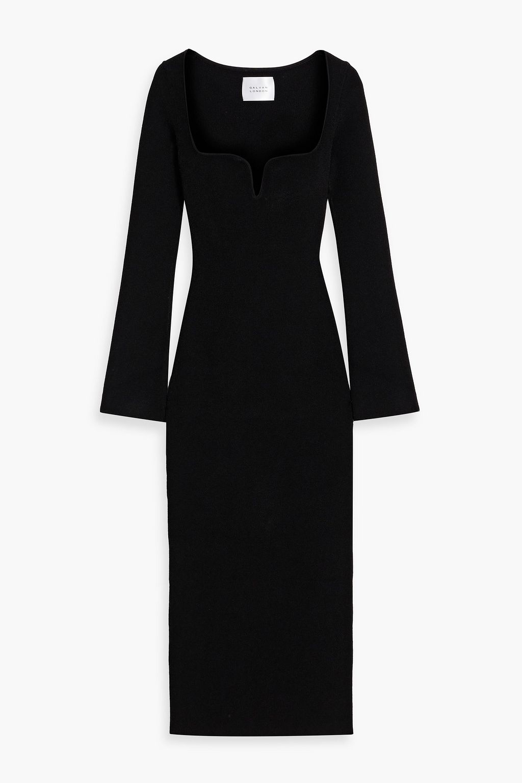GALVAN LONDON Ribbed knit midi dress THE OUTNET