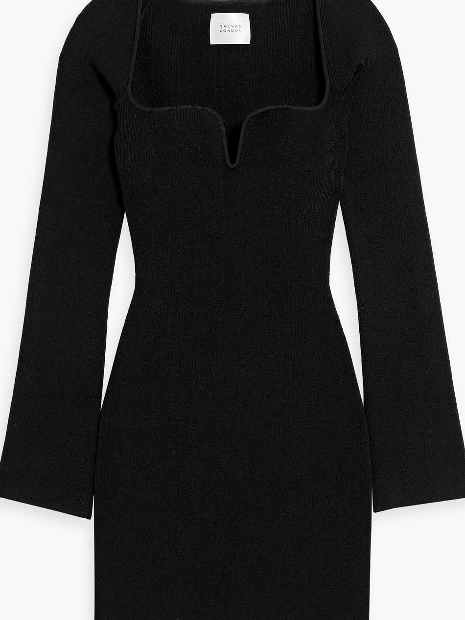 gaia ribbed-knit mini dress