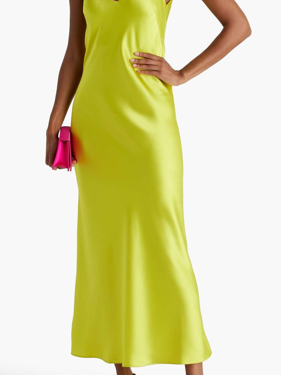 satin maxi slip dress