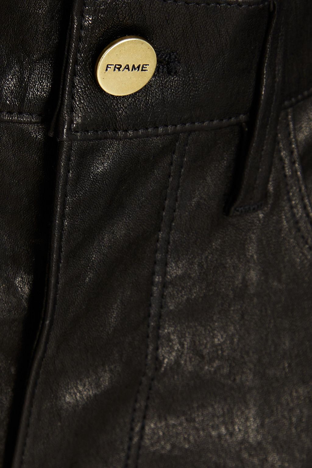 FRAME Leather slim-leg pants | THE OUTNET