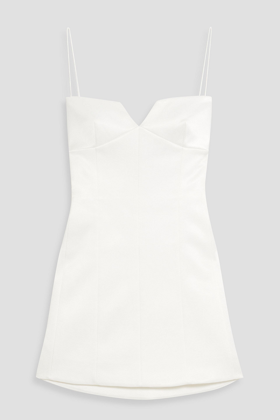 Hammered-satin mini dress